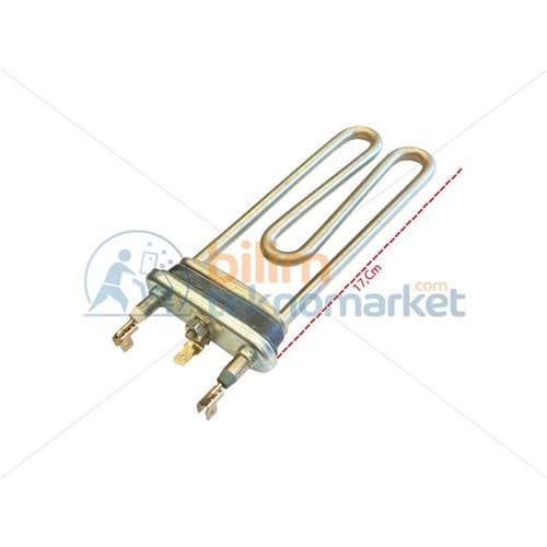 ÇAMAŞIR MAKİNESİ İÇİN (DELİKSİZ) TERMİKLİ ISITICI REZİSTANS 220V 1900W