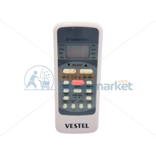 VESTEL 9/12/18/24 BTU INVERTER PLUS KLİMA KUMANDASI 42064530 ORİJİNAL