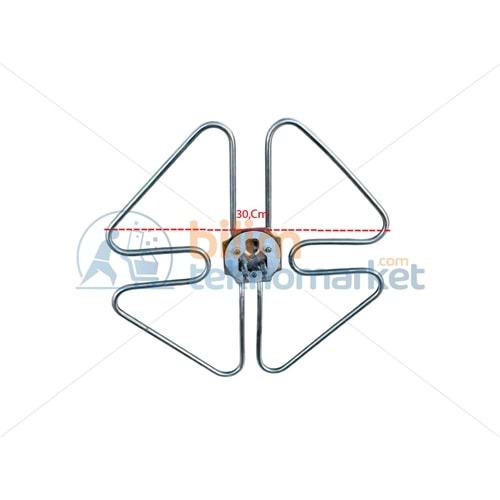 KELEBEK SEMAVER ÇAY KAZANI REZİSTANSI 30,CM 220V-2750W