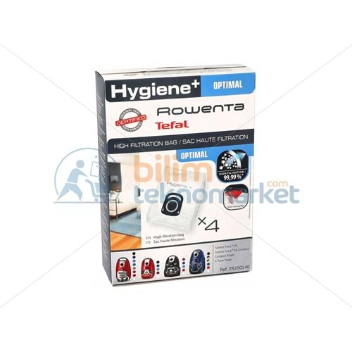 ROWENTA HYGİENE + TEFAL SÜPÜRGE İÇİN SENTETİK TOZ TORBASI 4,LÜ PAKET