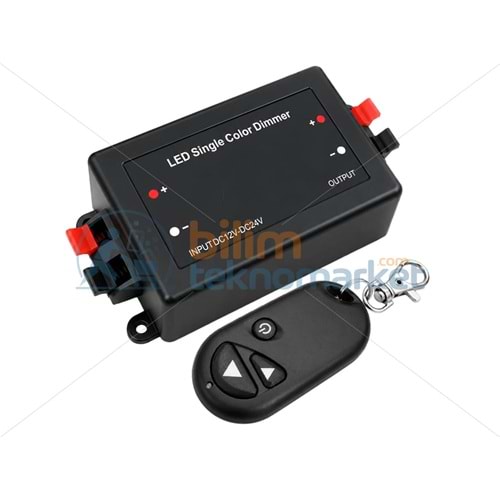 TEK RENK ŞERİT LED DİMMER KABLOSUZ RF UZAKTAN KUMANDALI LED KONTROL CİHAZI 37844