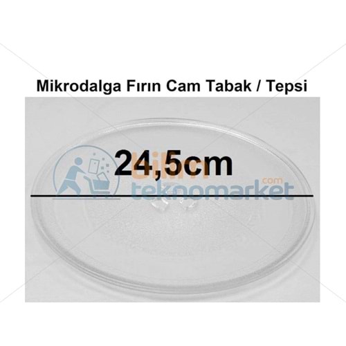 MİKRODALGA FIRIN CAM TEPSİ ( TIRNAKLI ) 42055622 ORİJİNAL