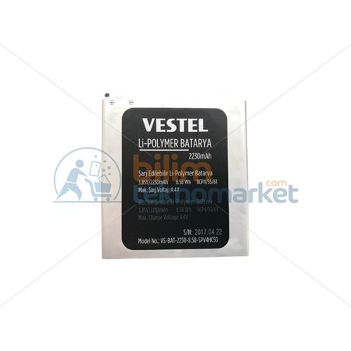 VESTEL VENUS V3 5000 BATARYA 3.85V/2230 mAh 30095404 ORİJİNAL