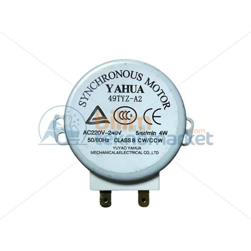 MİKRODALGA FIRIN DÖNER TABLA MOTORU AC 220V 4W 40056892/42055617 ORİJİNAL