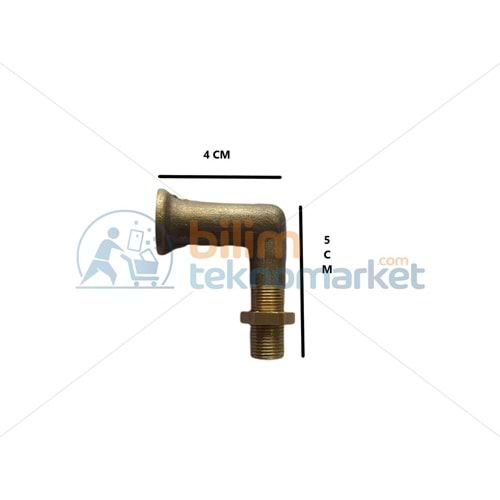 SEMAVER ÇAY KAZANI İÇİN DEMLİK VE MUSLUK ARASI BAĞLANTI DİRSEĞİ (UZUN BOYUN) CR921183