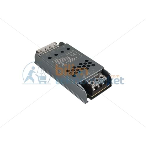 LEDX ALN-M12125 12 VOLT 12.5 AMPER 57X24X12MM ULTRA SLIM METAL KASA ADAPTÖR
