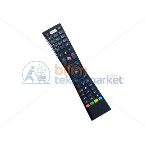 TELEFUNKEN 32TH6020 SM.LED TV UZAKTAN KUMANDASI U/ 49101 RC5 BLACK NETFLİX 30095593 ORİJİNAL