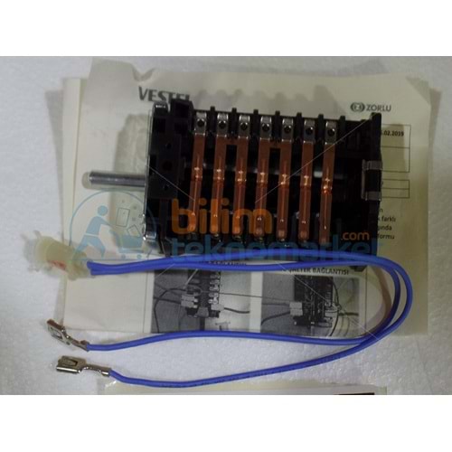 VESTEL AF-5651 B FIRIN ŞALTER KOMUTATÖR GRB. 32012450/22101960 ORİJİNAL
