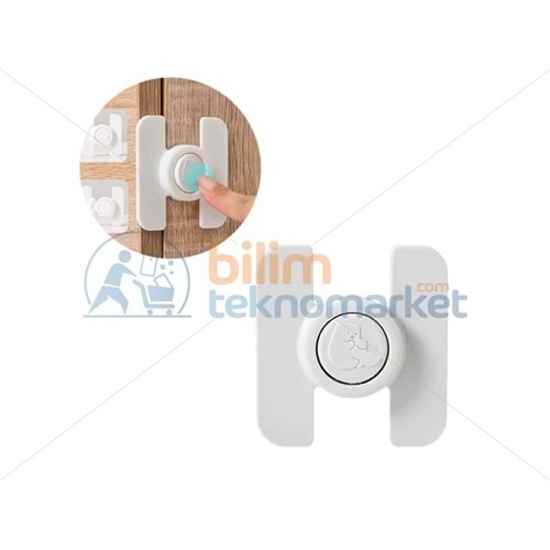 SUNUP SN-28751 BUZDOLABI ÇEKMECE DOLAP KİLİDİ GEÇMELİ YAPIŞKANLI (ÇOCUK KİLİDİ)