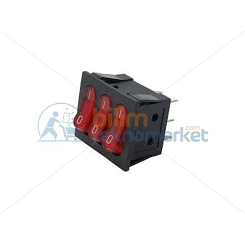 ÜÇLÜ IŞIKLI ON/OFF ANAHTARI 220V