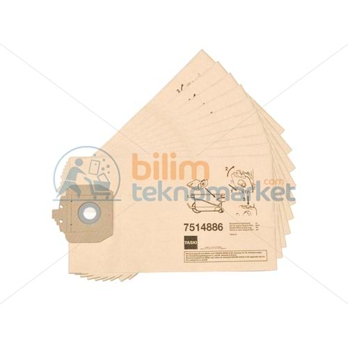 TASKİ VENTO 8 ELEKTRİKLİ SÜPÜRGE KAĞIT TOZ TORBASI 10,LU 7514886 ORİJİNAL