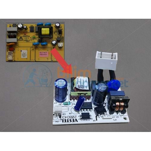 VESTEL GT/N485MGKSDBFW(A+)(BZPXL3303HWA+NF) BUZDOLABI LED GÜÇ KARTI 32016111/32043682/32054071 ORİJİNAL