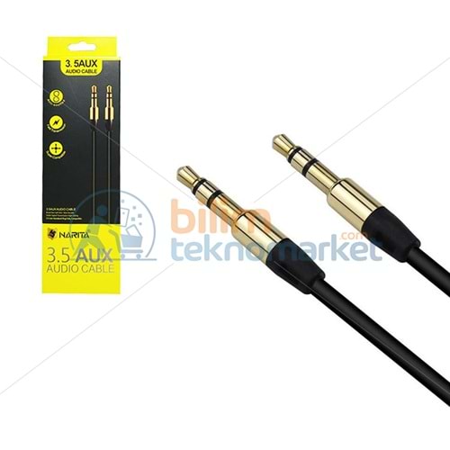 AUX KABLOSU 3.5 MM ERKEK/ERKEK 1 METRE STEREO 3 BOĞUMLU_3790