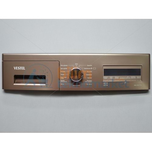 VESTEL HIZLI 9812 TTE ÇAMAŞIR MAKİNESİ KONTROL PANELİ GRUBU (KAHVERENGİ) 42141659 ORİJİNAL