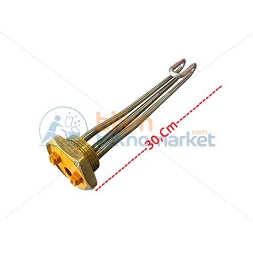 MEŞALE ÇAY KAZANI REZİSTANSI KÖŞELİ KIVRIK KROM (KALIN DİŞ) 2000W 220V 30,CM CR117331 ORİJİNAL