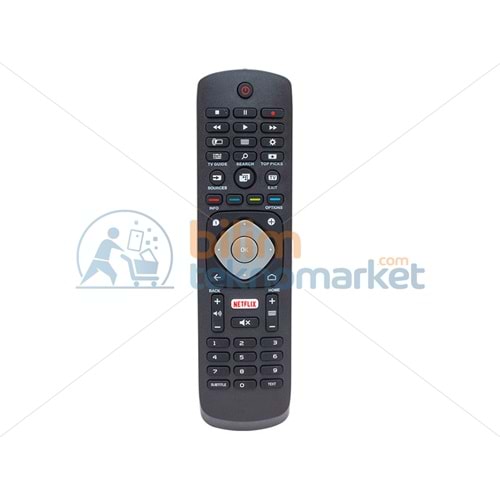 PHILIPS RM-L1285 NETFLIX TUŞLU LCD-LED TV KUMANDASI_16438
