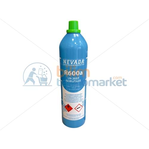 NEVADA SOĞUTUCU GAZ R600A ALÜMİNYUM TÜP 420 GR