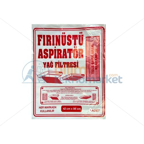 ASPİRATÖR YAĞ FİLTRESİ KAĞIT 42 X 56 CM 1,ADET