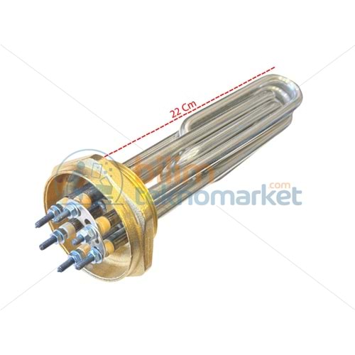 TOLON SANAYİ TİP ÜTÜ REZİSTANSI KAFALI (7,5KW) 2” 220-380V