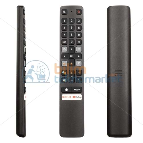 TCL KL RC901V NETFLIX-YOUTUBE TUŞLU (SES KOMUTLU) LCD LED TV KUMANDASI 12531