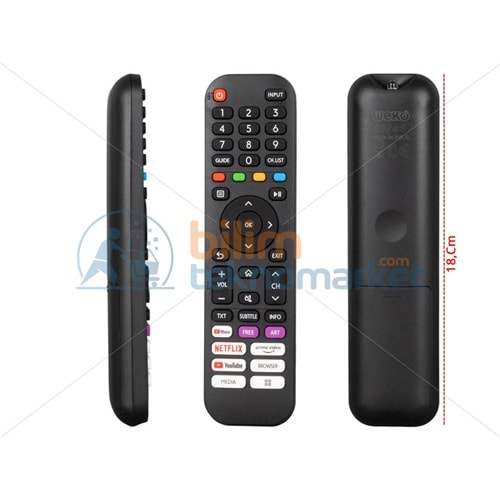 AWOX NETFLIX-YOUTUBE-PRIME VIDEO TUŞLU LCD LED TV KUMANDASI (40174=21786)