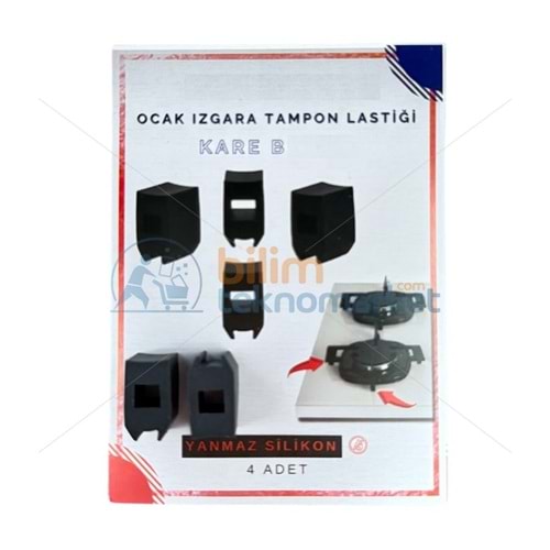 OCAK IZGARA ALTI TAMPON LASTİĞİ (KARE BÜYÜK) 4,LÜ
