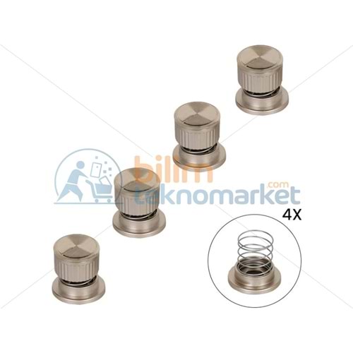 OCAK İÇİN ÜNİVERSAL YAYLI DÜĞME TAKIMI 4,LÜ (GOLD) TPX70