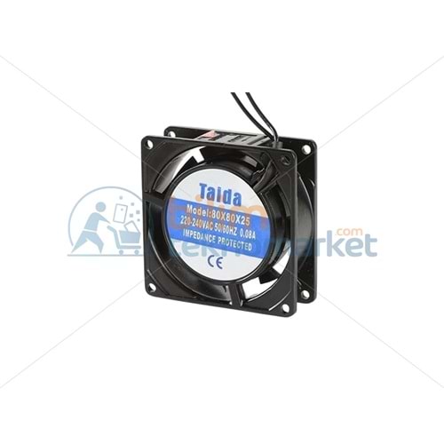 KARE FAN MOTORU 80x80x25 220V