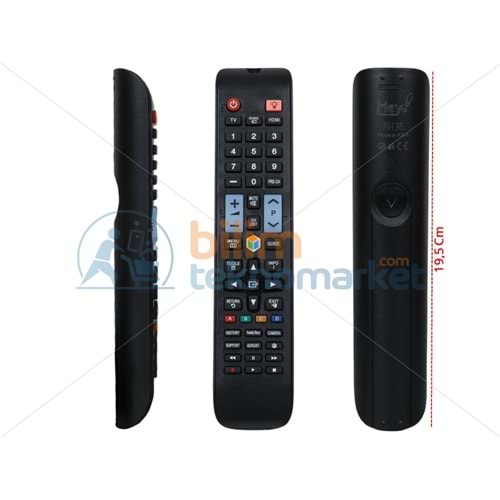 SAMSUNG SOURCE TUŞLU LED TELEVİZYON KUMANDASI (KÜÇÜK KALIP) RM-D1078+1 (70136=40037=32064)