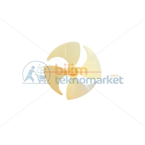 BUZDOLABI FAN PERVANESİ 4,KANAT 12,CM 42146100/42000202 ORİJİNAL
