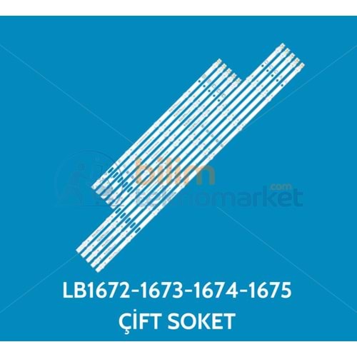 VESTEL 65U9500 A65L88605S TELEVİZYON LED BAR GRB. ORİJİNAL -LB1672-BEYAZ