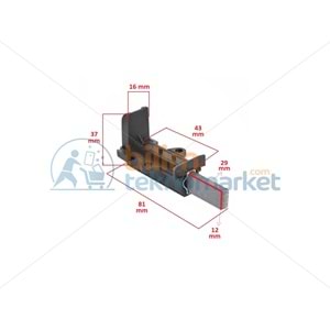 ARÇELİK ÇAMAŞIR MAKİNESİ MOTOR KÖMÜRÜ KILIFLI 2,Lİ