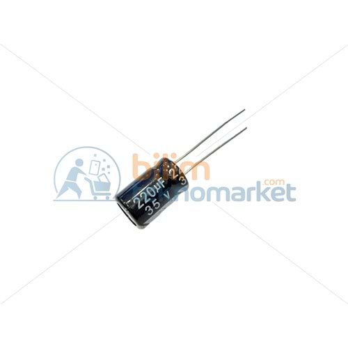 220MF 35V KUTUPLU ELEKTROLİTİK KONDANSATÖR