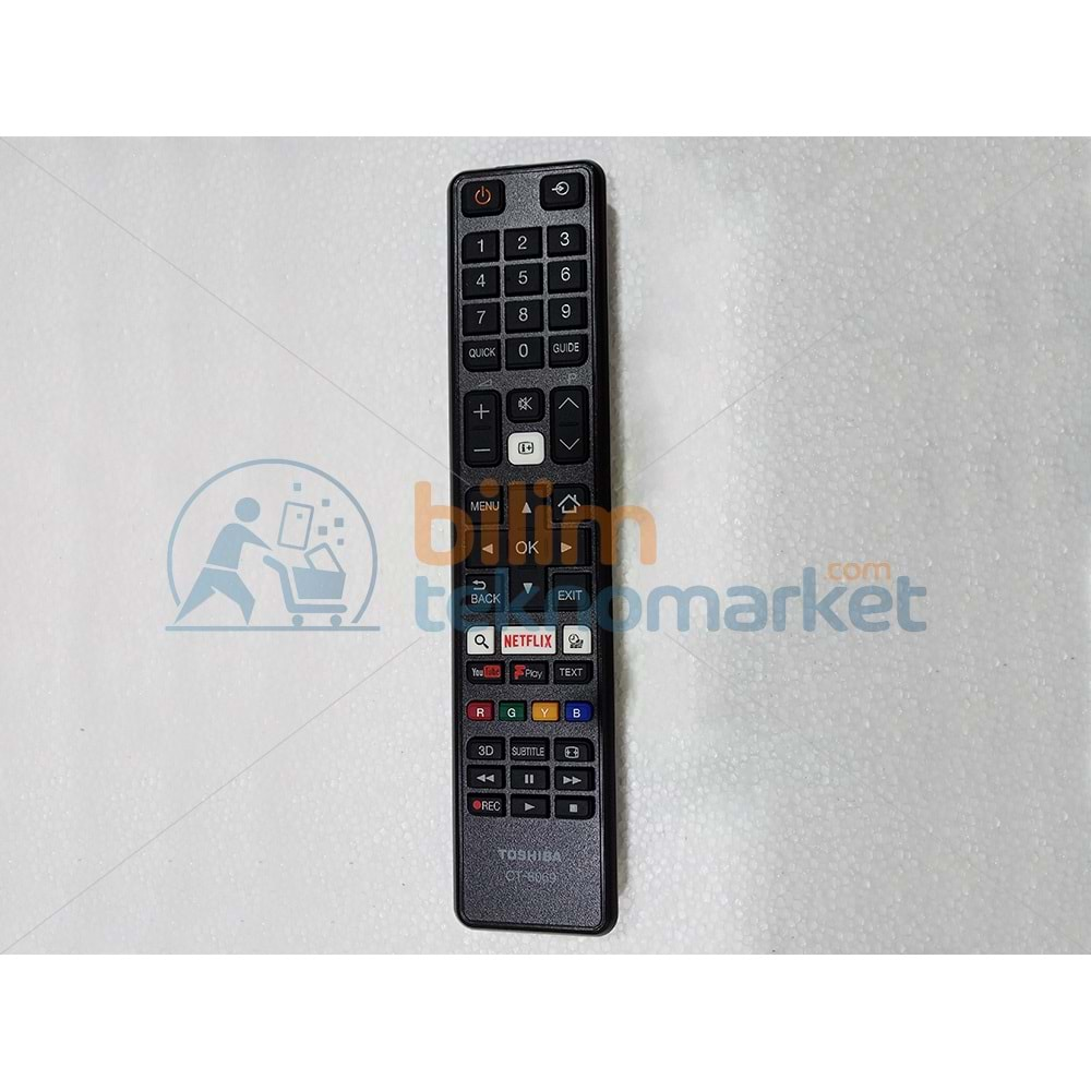 TOSHİBA 49L2863DAT LED TV UZAKTAN KUMANDASI CT-8069 30094758 ORİJİNAL