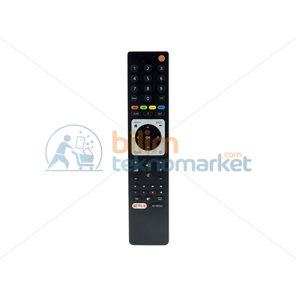 ARÇELİK-BEKO RC 3304805/01B RM-L271B (NETFLIX TUŞLU) LCD-LED TV KUMANDA (TS5187R-A1) WEKO 15198