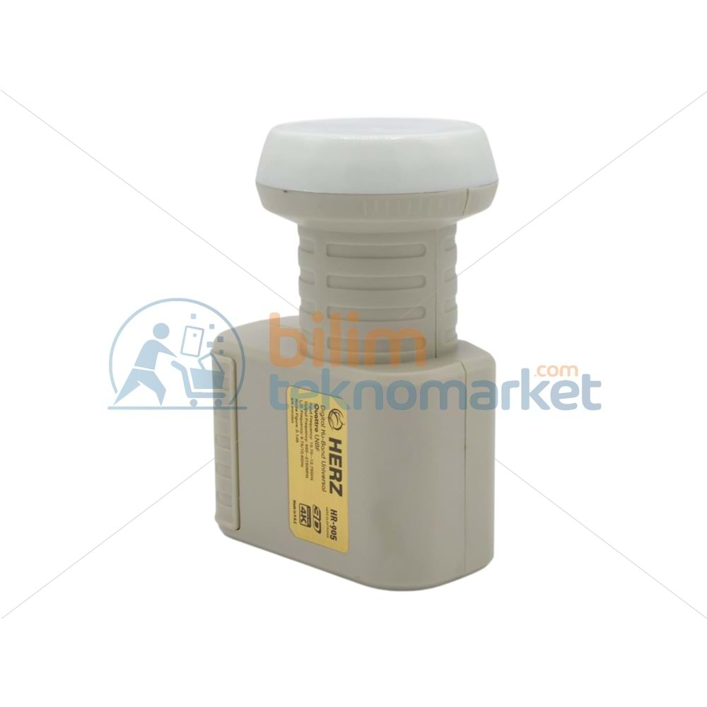 HERZ HR-905 DİGİTAL QUATTRO SANTRAL TİPİ KU-BAND LNB - ALTIN UÇLU 0.1DB