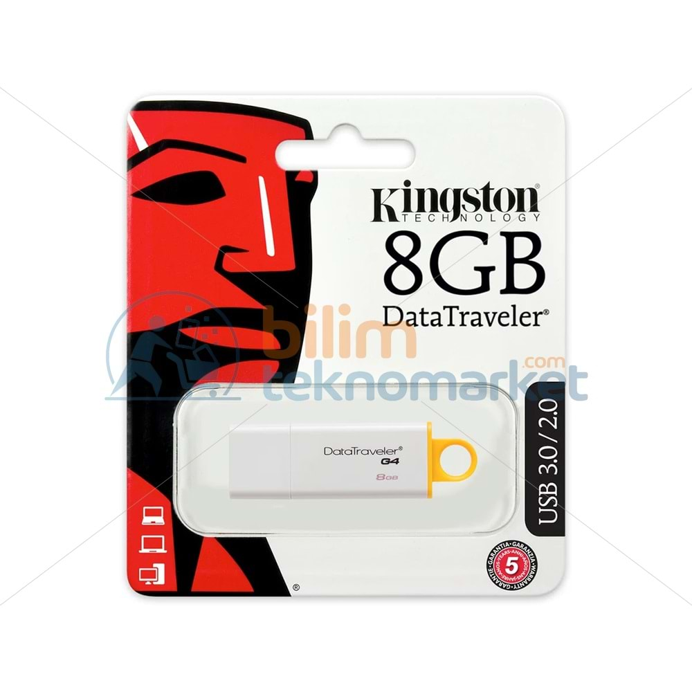 KİNGSTON DATATRAVELER G4 8GB USB 3.0 FLASH BELLEK