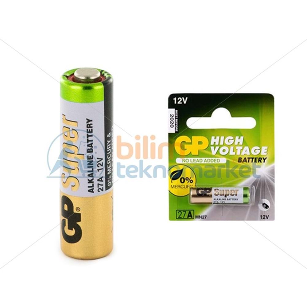 GP 27A 12 VOLT İNCE ALARM PİLİ