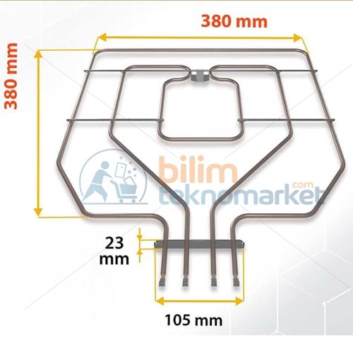 BOSCH ANKASTRE FIRIN ÜST REZİSTANSI 773539-471369 1300+1500W 220V CR114361
