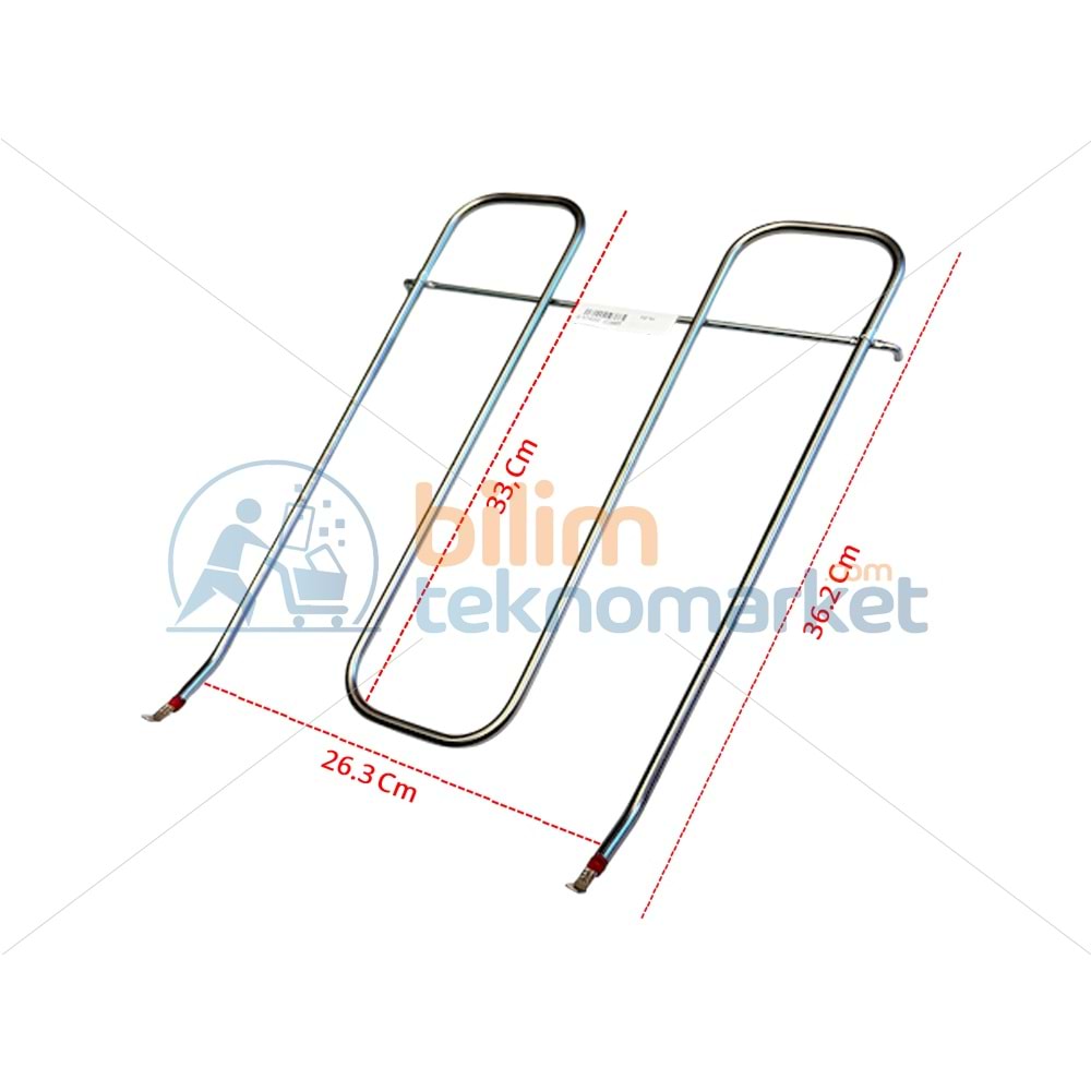 LUXELL A8-S2 FIRIN ALT REZİSTANSI 10708100197 (800 W) ORİJİNAL